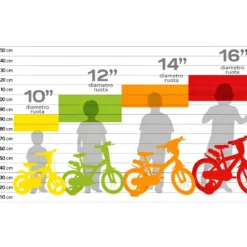 Bicicletta Rotelle Bing 14" per Bambini Bianco Porta Borraccia Gomma EVA