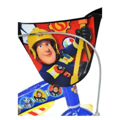 Bicicletta Rotelle 12" per Bambini Sam il Pompiere Blu con Porta Borraccia