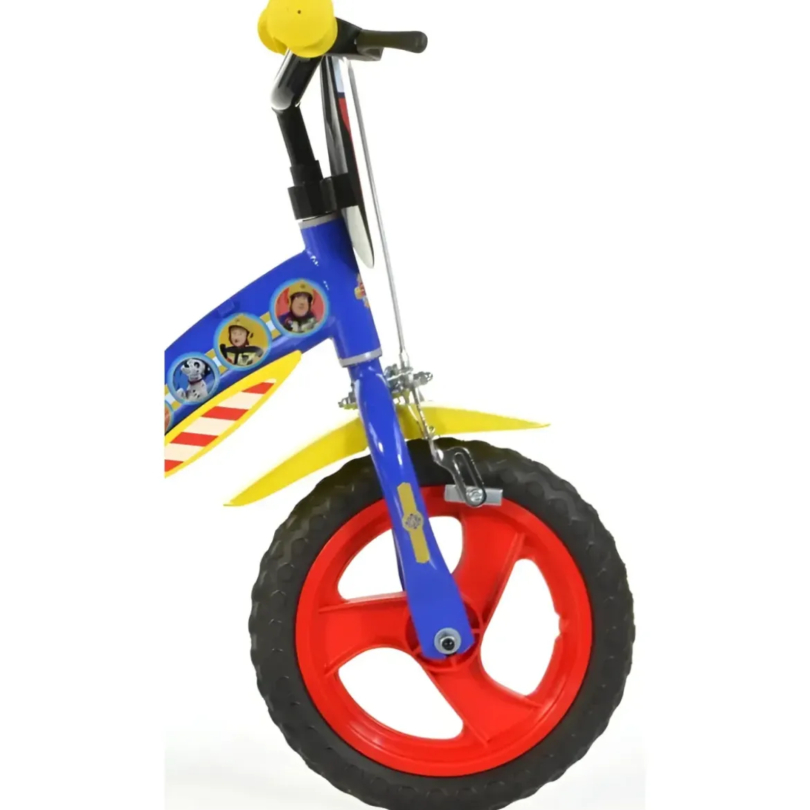 Bicicletta Rotelle 12" per Bambini Sam il Pompiere Blu con Porta Borraccia