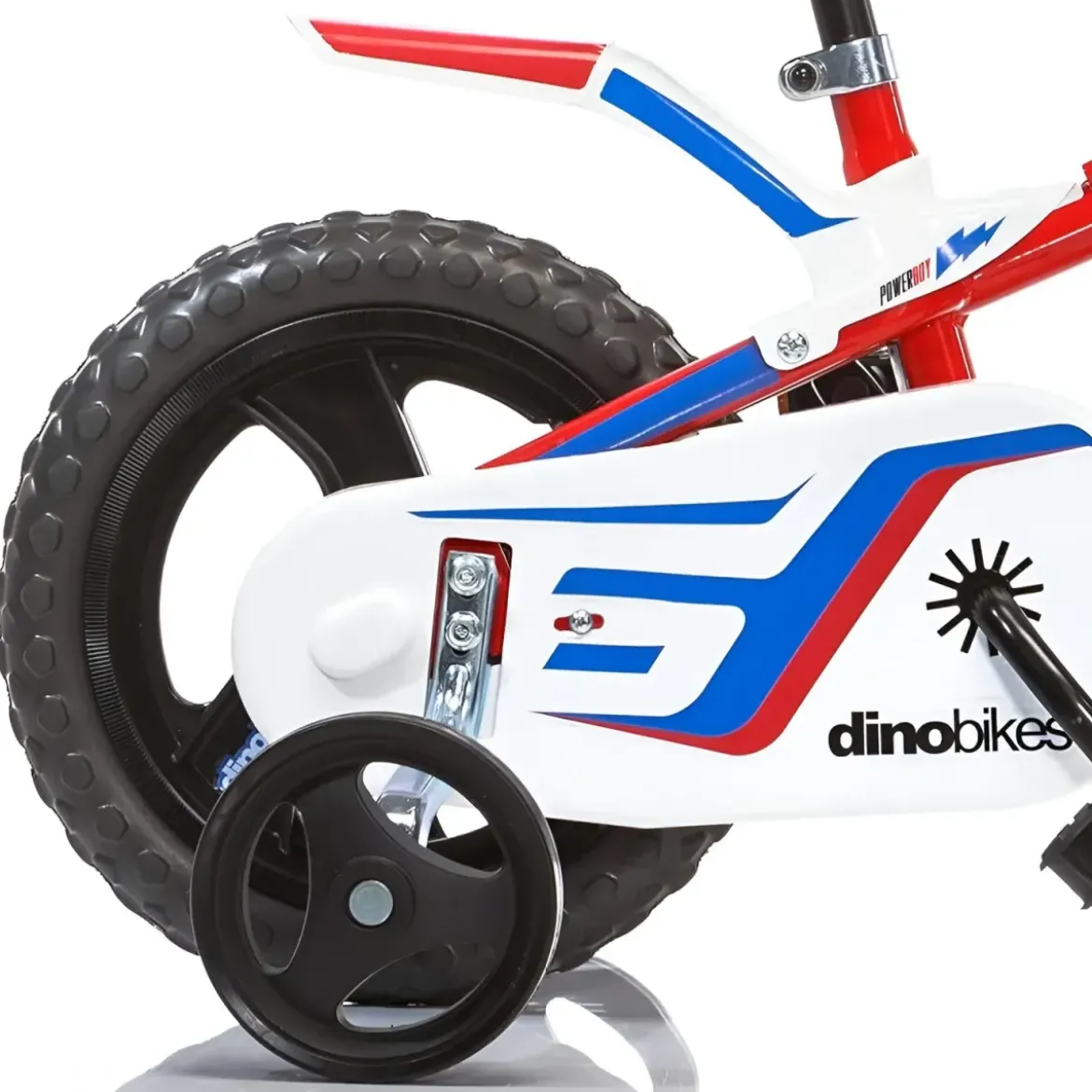 Bicicletta Rotelle per Bambini 12" Freno Anteriore Gomma EVA Blu Rosso