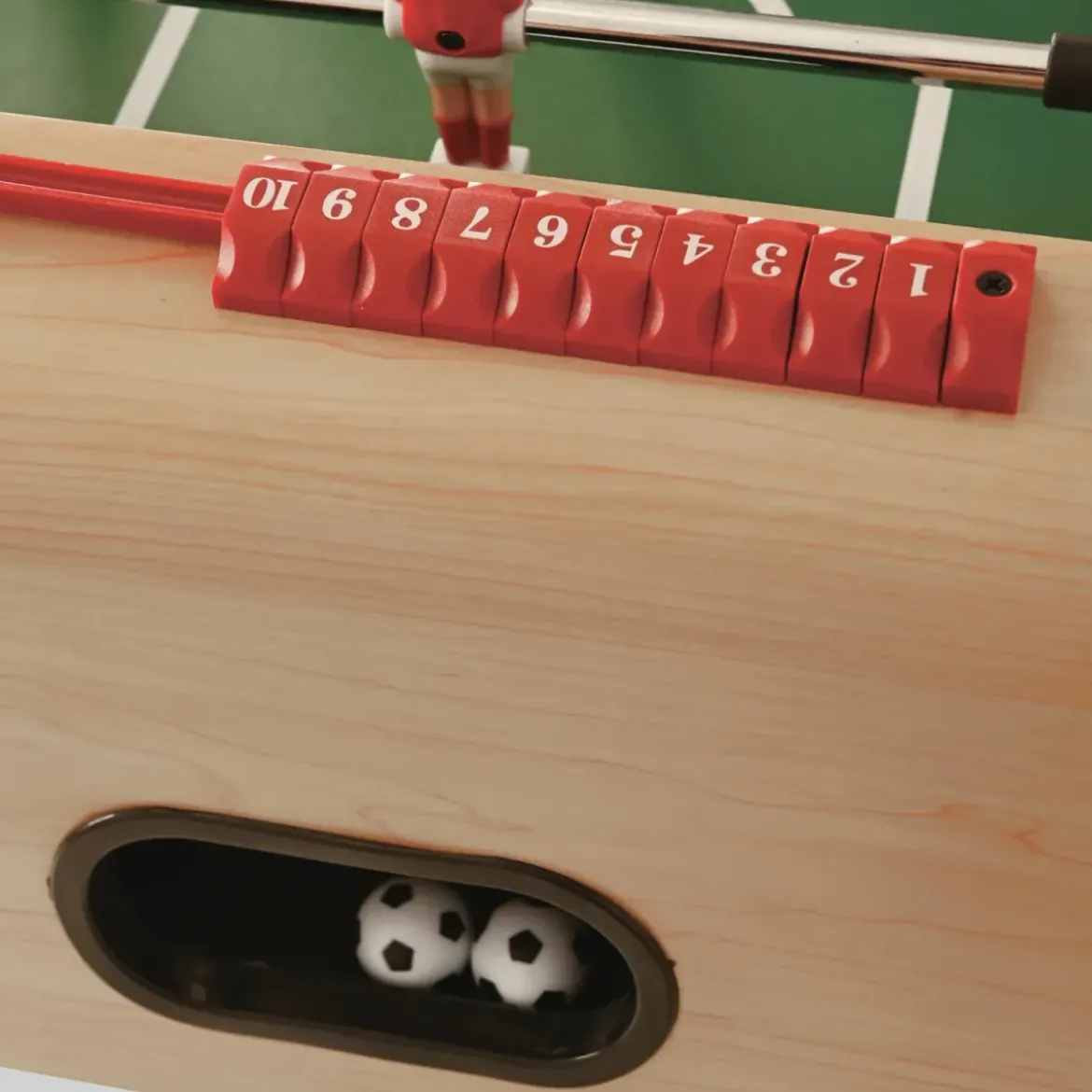 Biliardino Calciobalilla Pieghevole Salvaspazio Acero Campo in Laminato