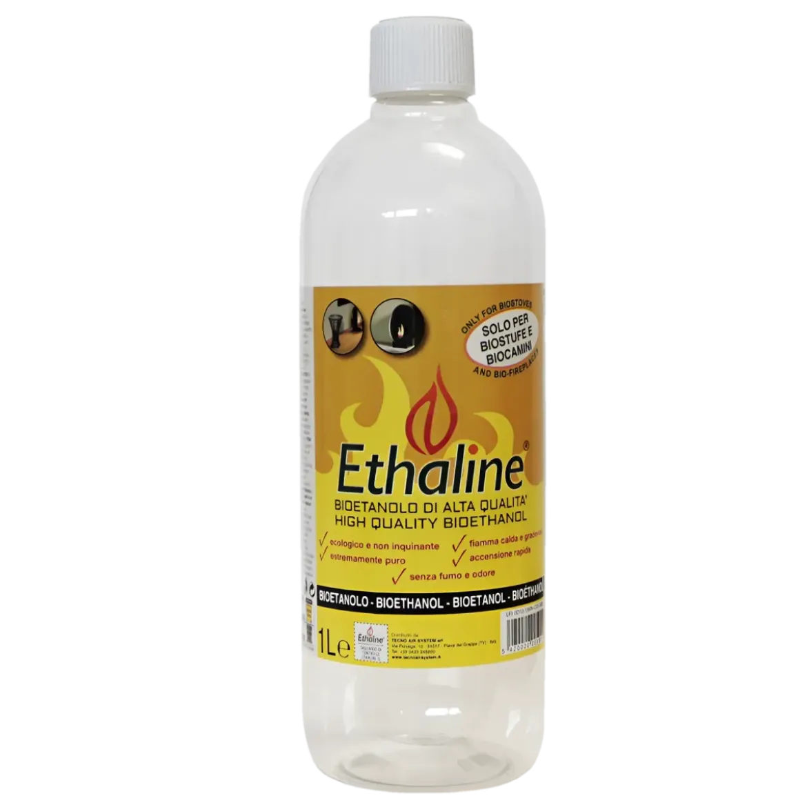 Bioetanolo 24 Taniche 1L per Biocamini e Stufe Combustibile Naturale