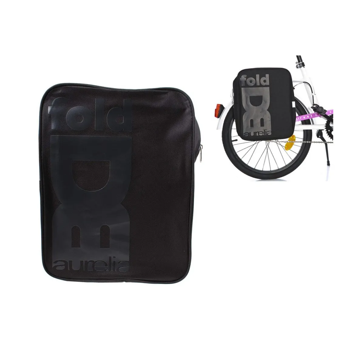 Borsa per Bicicletta Posteriore Laterale Bici da Passeggio o Pieghevole Bike