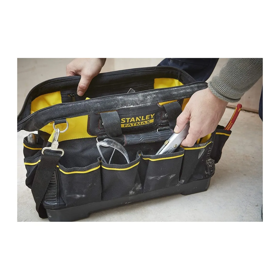 Borsa Porta Attrezzi da Lavoro Stanley in Nylon Impermeabile Organizer Utensili