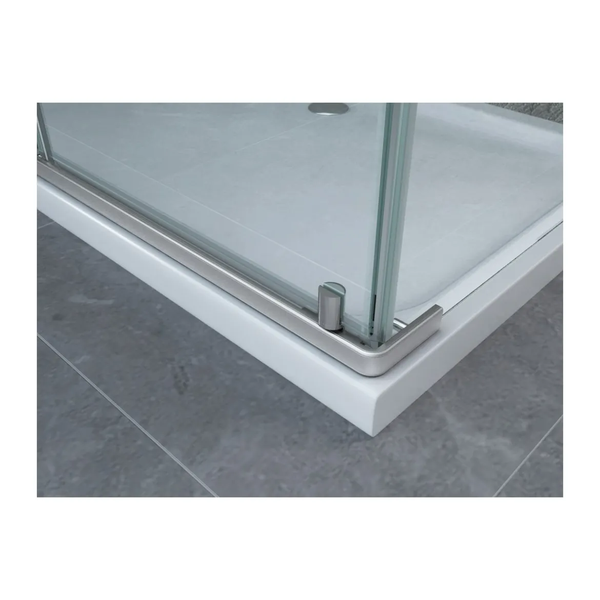 Box Cabina Doccia Anta Battente 70 80 90 100 120 140 Parete Fissa 8mm Cristallo