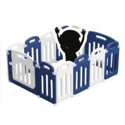 Box da Gioco per Bambini Recinzione Componibile Ripiegabile e Salvaspazio