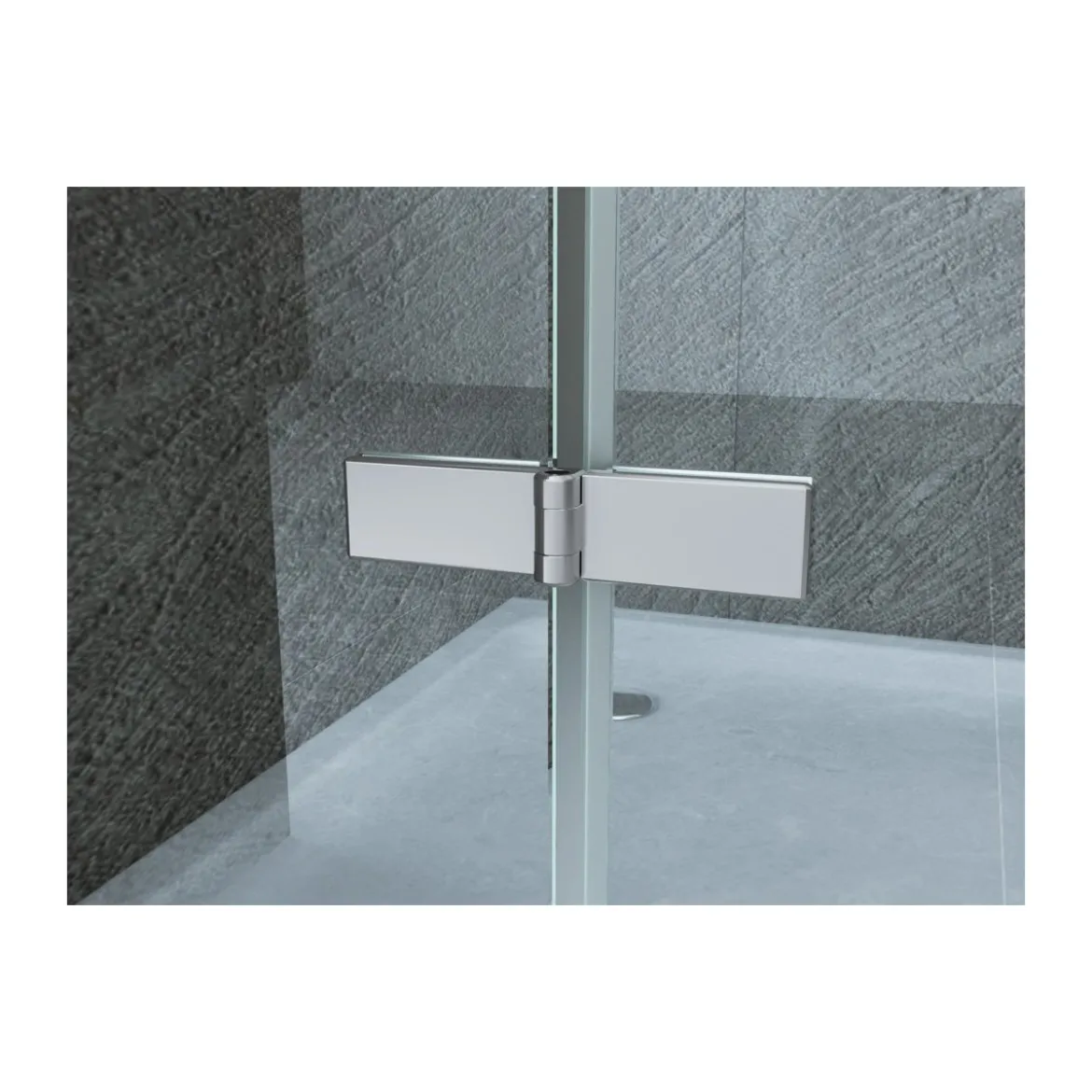 Box Doccia a Nicchia Libro 60 70 80 90 100 8 mm 1 Anta Parete in Cristallo Vetro