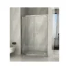 Box Doccia Nicchia 2 Ante Battente da 120cm Saloon Vetro 6 mm Porta in Cristallo