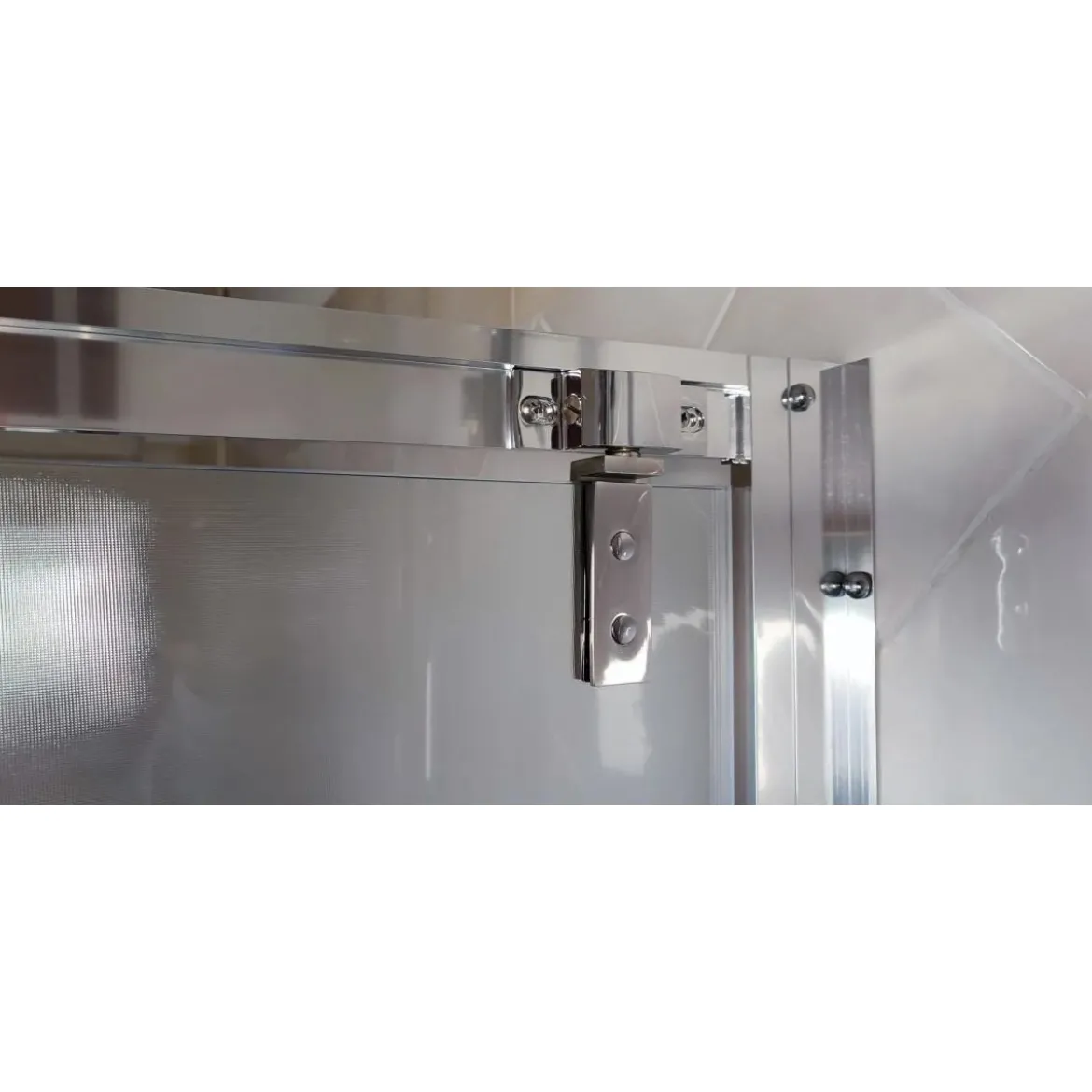 Box Doccia Nicchia 2 Ante Opaco Vetro 6 mm Battente Saloon Parete in Cristallo