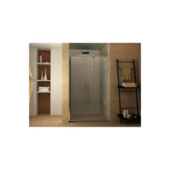 Box Doccia Nicchia 6 mm Anta Fissa Battente 90 100 110 120 130 140 in Cristallo