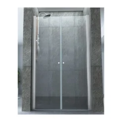 Box Doccia Saloon 8 mm a Nicchia 2 Anta Battente Porta Parete 70 80 90 100 120
