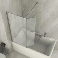 Box Doccia Sopravasca Anta Pieghevole Vetro 6mm 85+40 cm