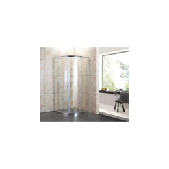 Box Doccia Tondo Semicircolare Vetro Cristallo 80x80 90x90 Angolare Scorrevole 4mm