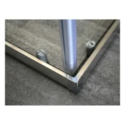 Box Doccia Vetro OPACO Anticalcare Temperato 4MM Apertura Angolare Doppio Scorrevole H185