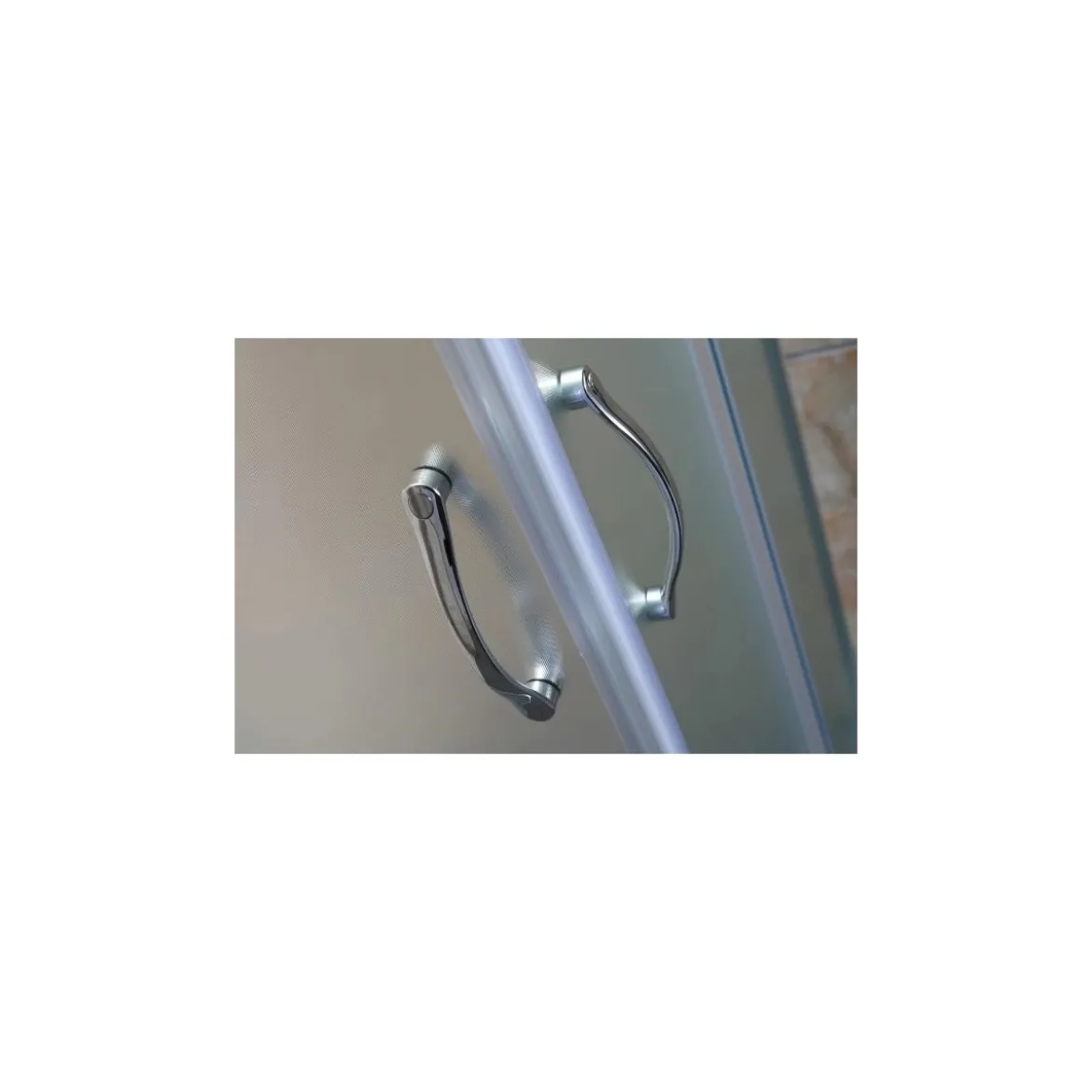 Box Doccia Vetro OPACO Anticalcare Temperato 4MM Apertura Angolare Doppio Scorrevole H185