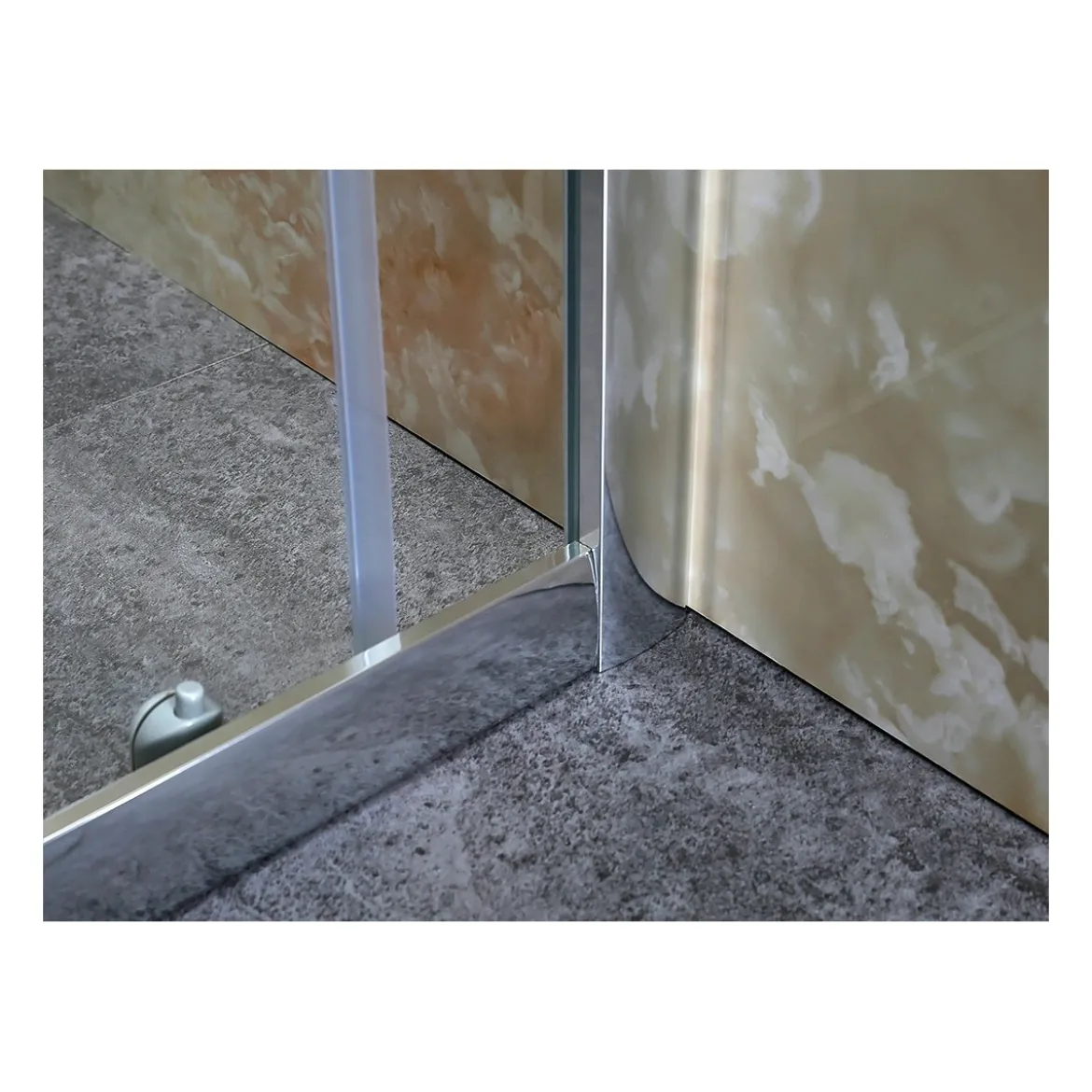 Box Doccia Vetro OPACO Anticalcare Temperato 4MM Apertura Angolare Doppio Scorrevole H185