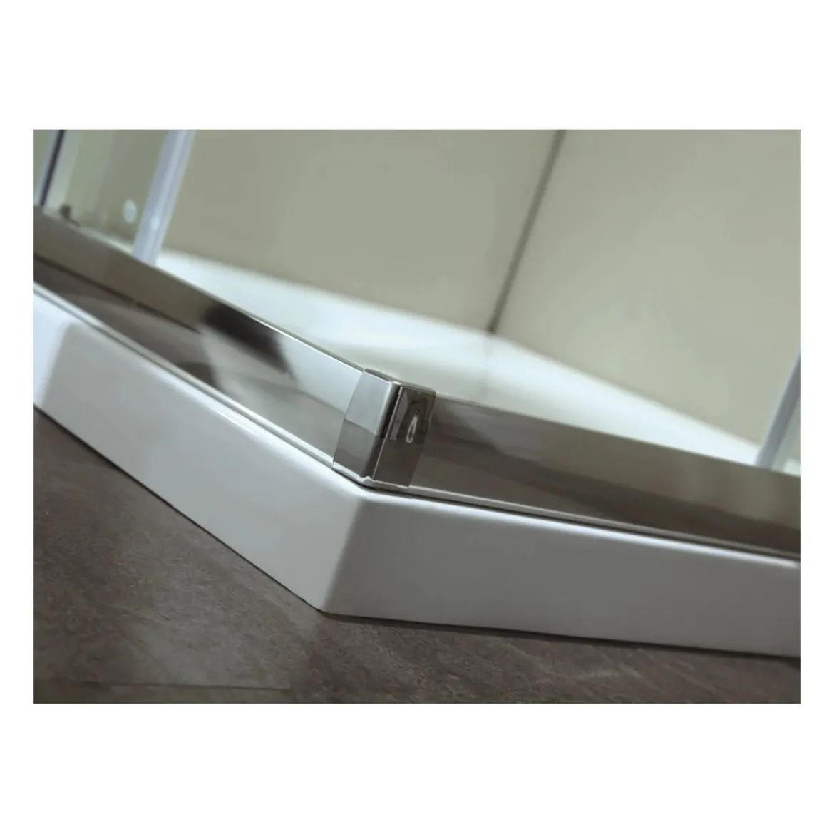 Box Doccia Vetro OPACO Anticalcare Temperato 4MM Apertura Angolare Doppio Scorrevole H185