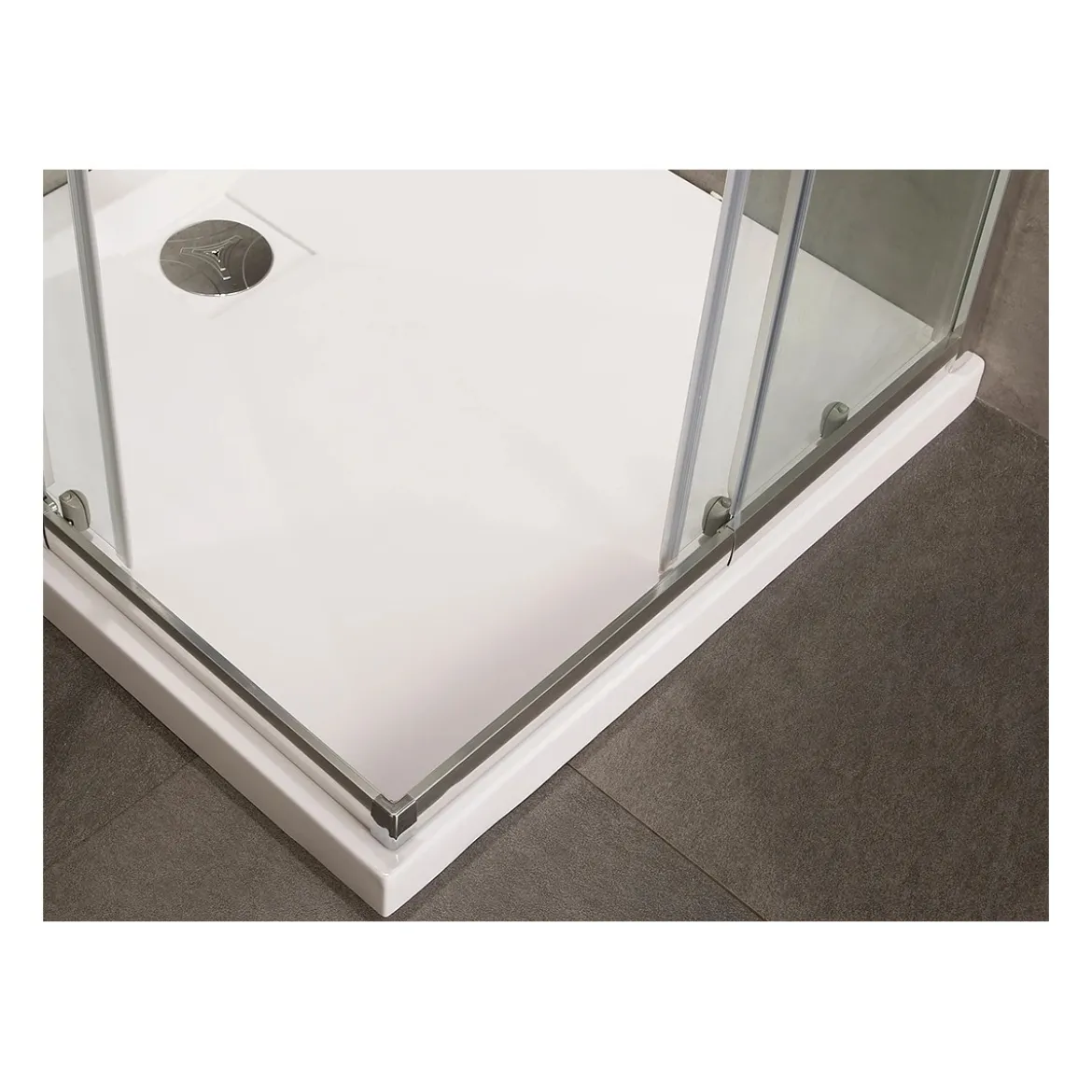 Box Doccia Vetro OPACO Anticalcare Temperato 4MM Apertura Angolare Doppio Scorrevole H185