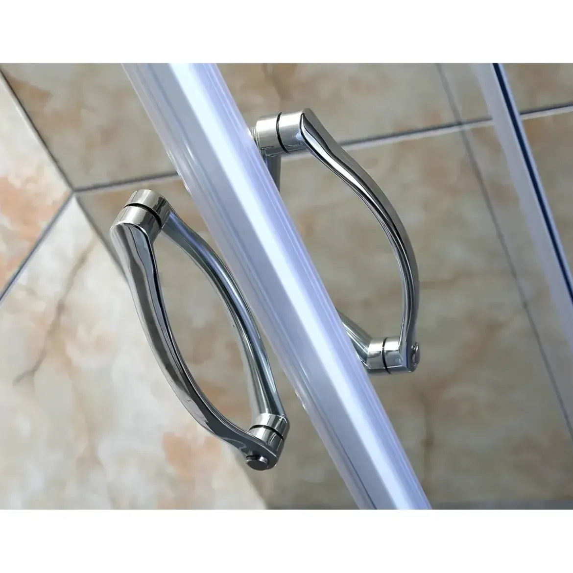 Box Doccia 75x75 Cristallo Temperato 4mm Angolare Ante Scorrevoli