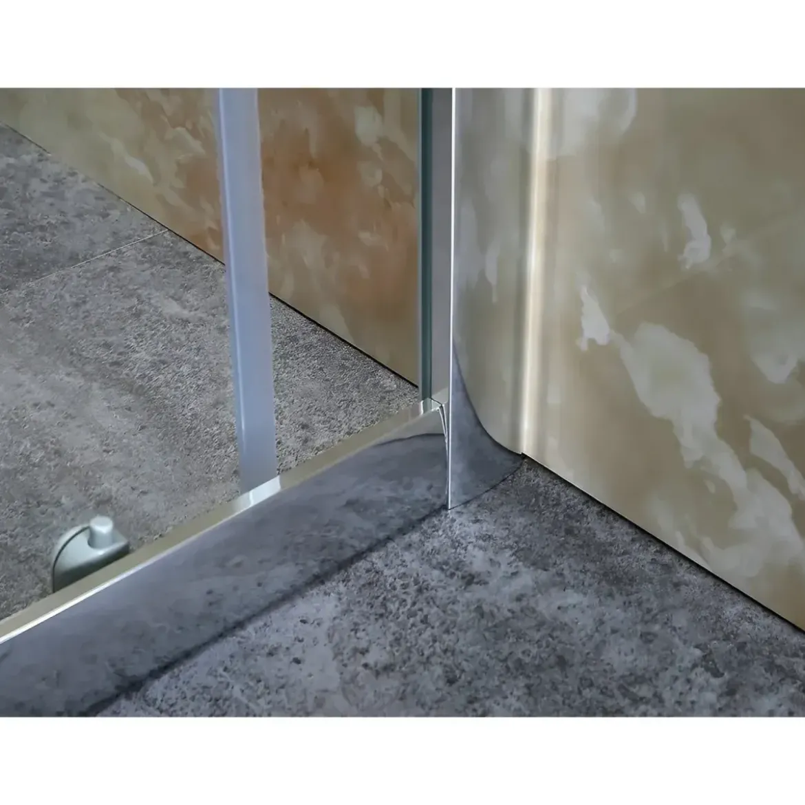 Box Doccia 75x75 Cristallo Temperato 4mm Angolare Ante Scorrevoli