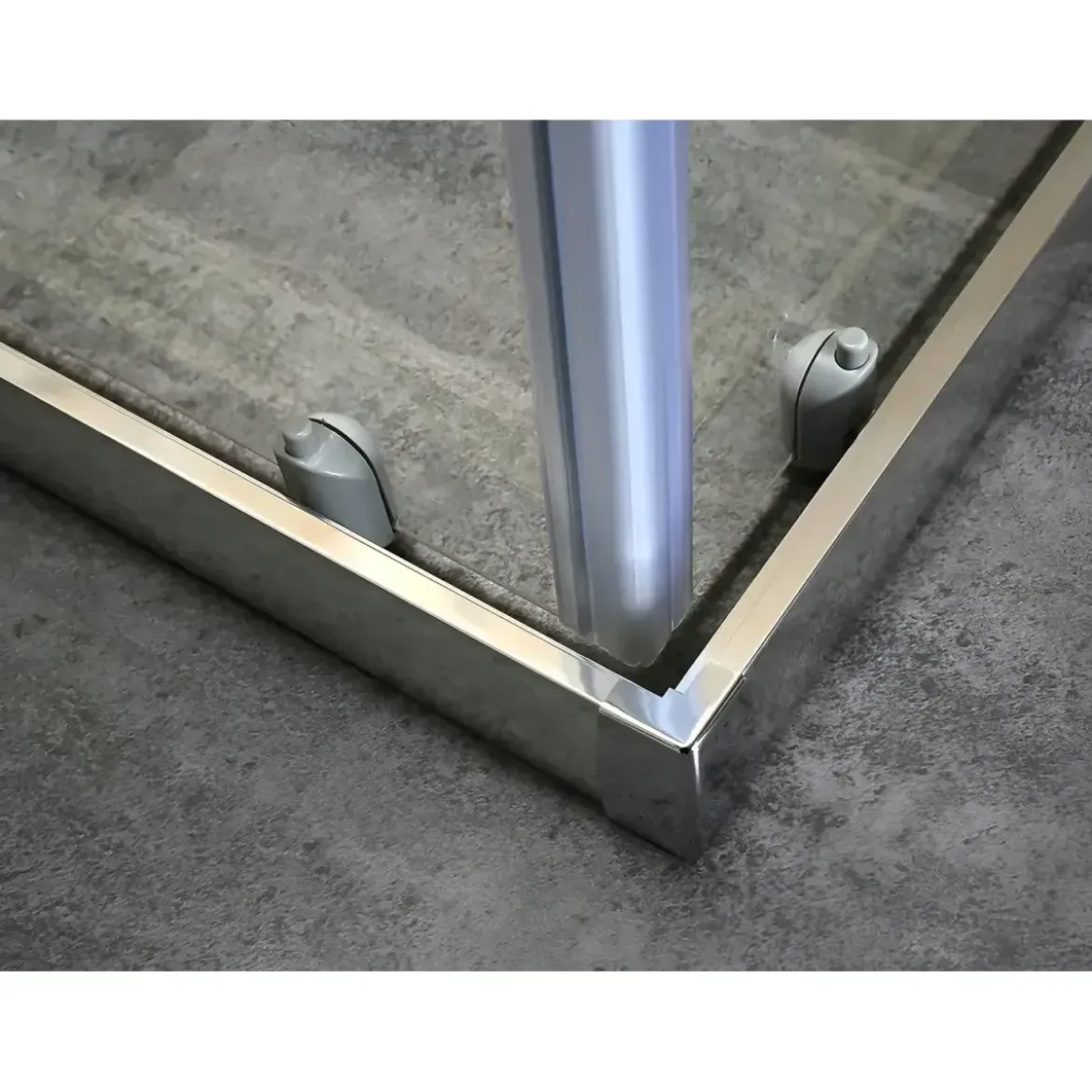 Box Doccia 75x75 Cristallo Temperato 4mm Angolare Ante Scorrevoli