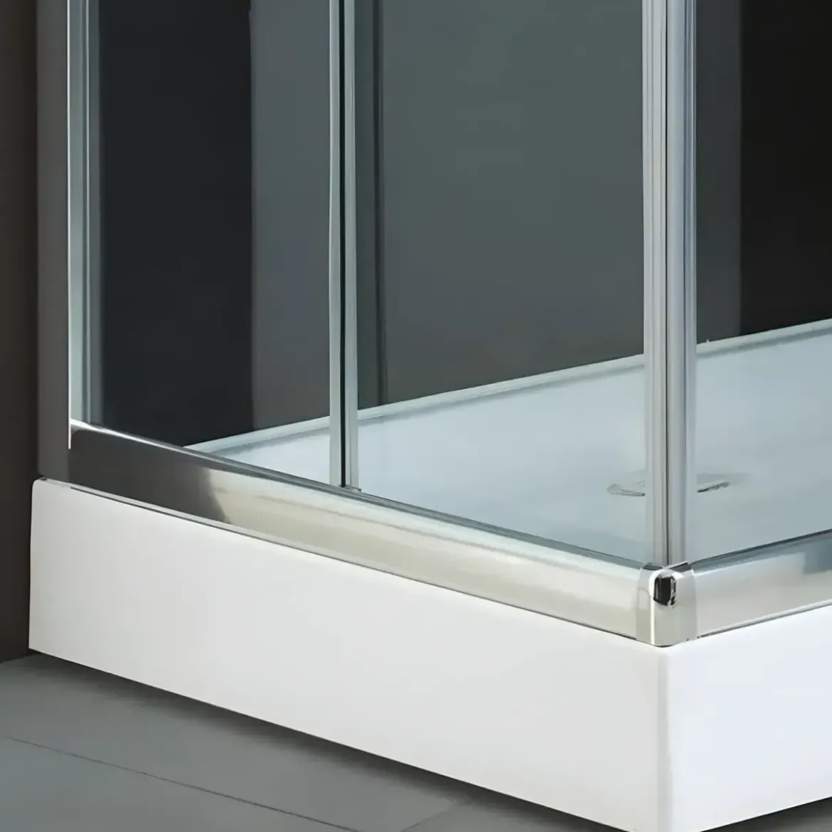 Box Doccia 75x75 Cristallo Temperato 4mm Angolare Ante Scorrevoli