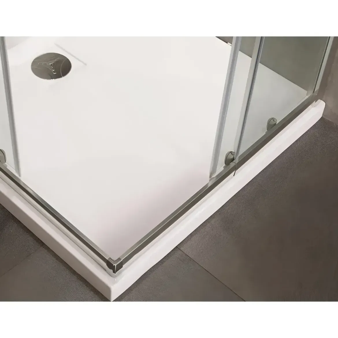 Box Doccia 75x75 Cristallo Temperato 4mm Angolare Ante Scorrevoli
