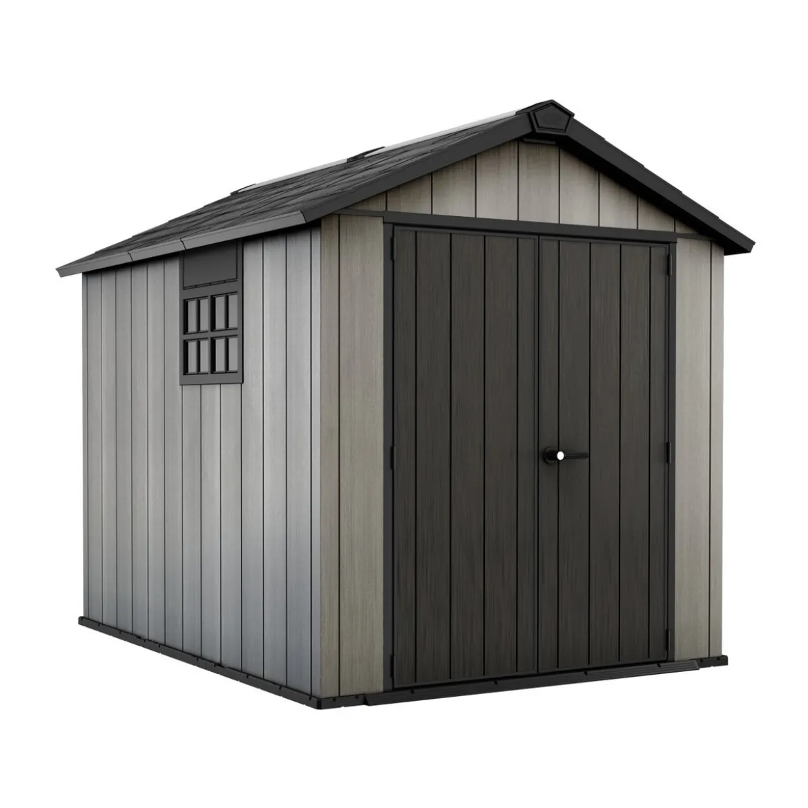 Box in Resina Oakland Casetta Keter 229x223 cm con Pavimento
