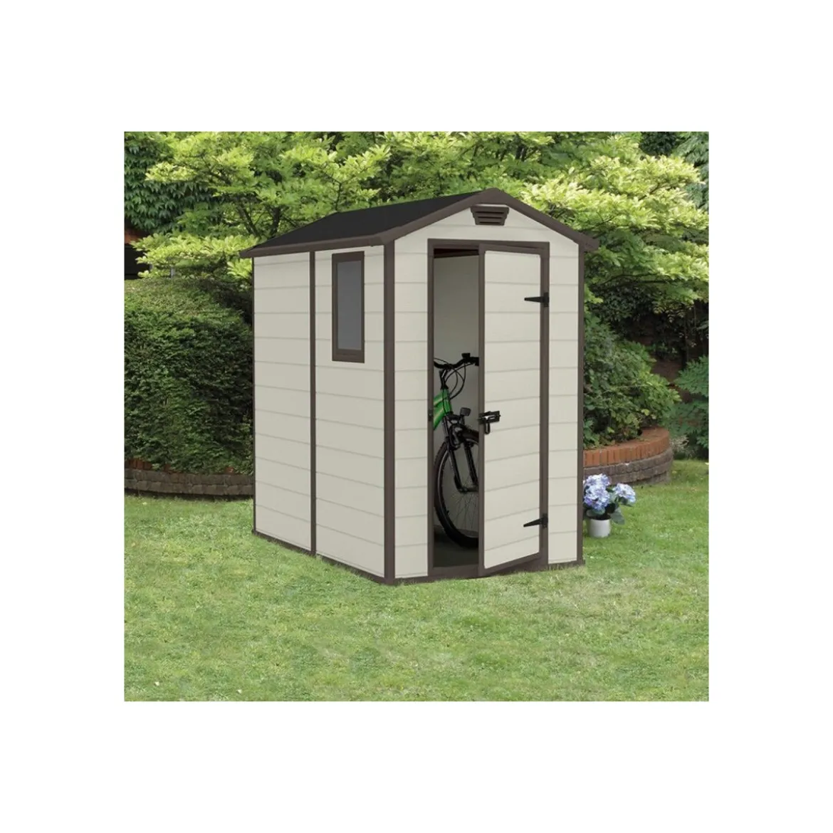 Box Keter Manor per Esterno da Giardino 130x192 cm Resina