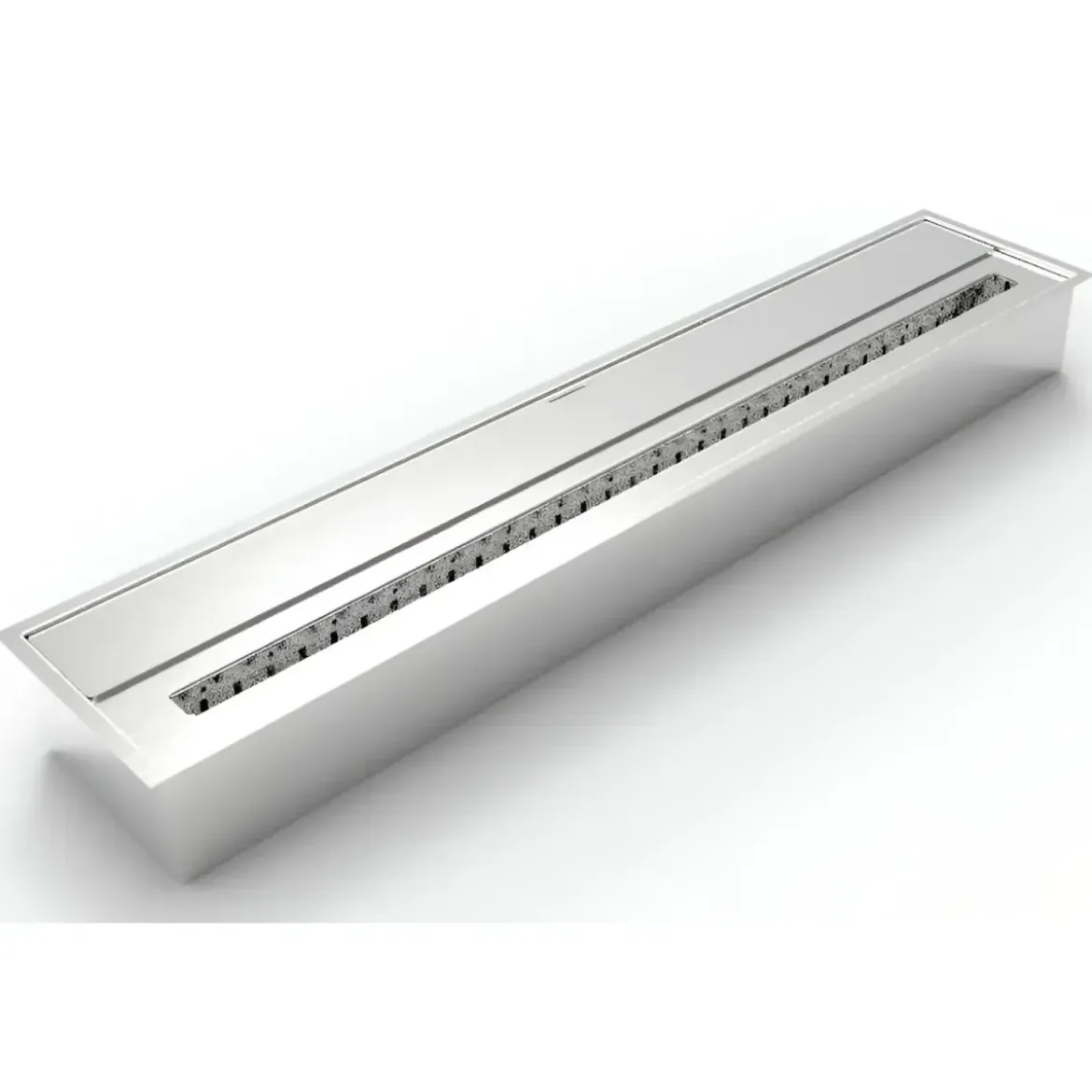 Bruciatore Bioetanolo 7L in Acciaio Inox per Biocamino da Incasso