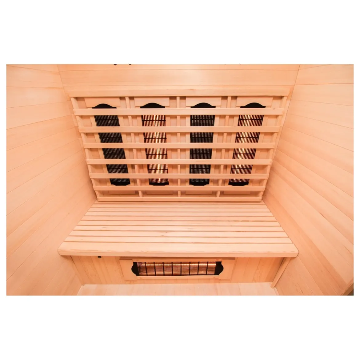 Cabina Sauna a Raggi Infrarossi 3 Posti in Legno Casa Ionizzatore Cromoterapia