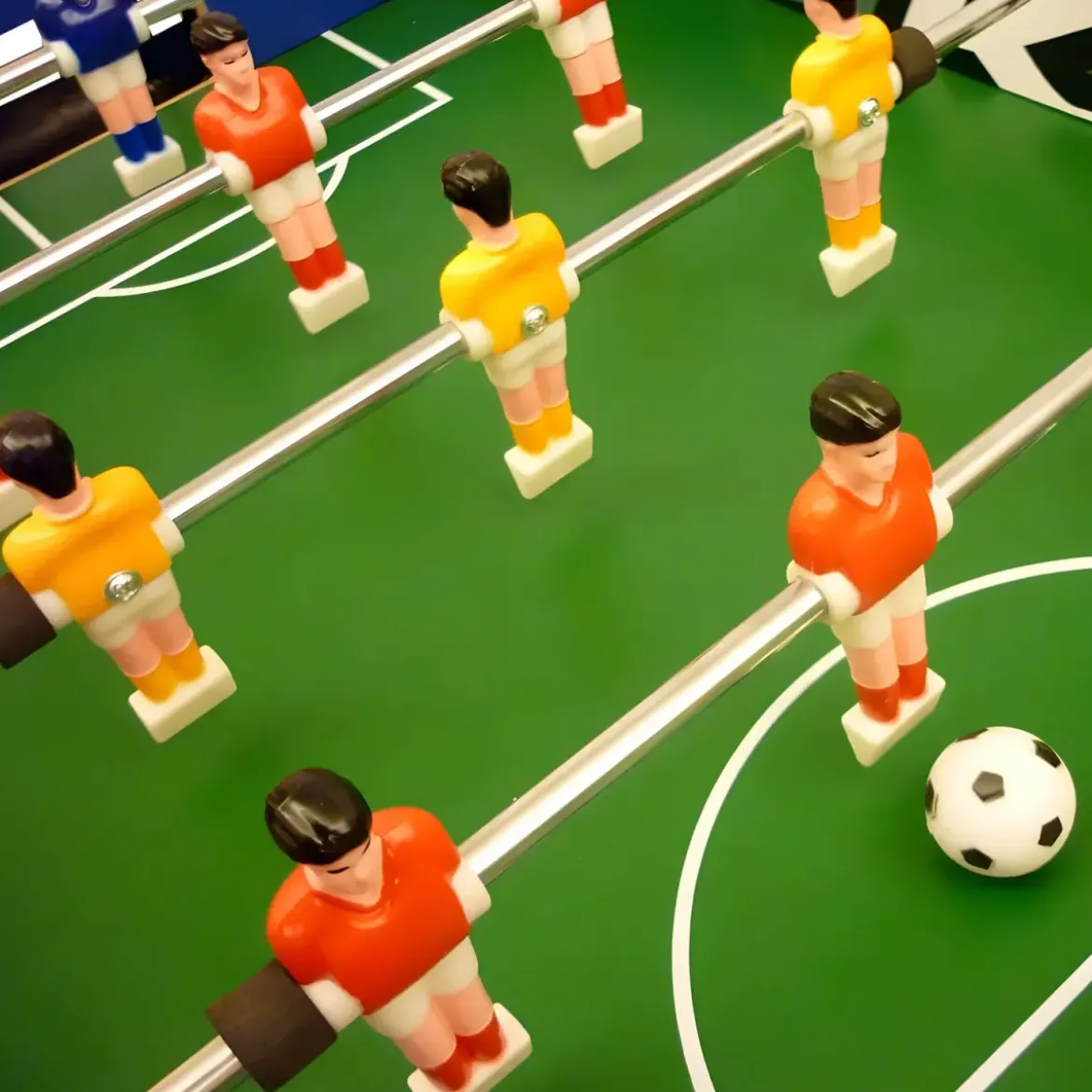Calcetto Biliardino per Bambini 4 Aste Passanti Palline Incluse Calciobalilla