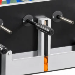 Calciobalilla con Vetro Superiore e Aste Uscenti Biliardino da Interno