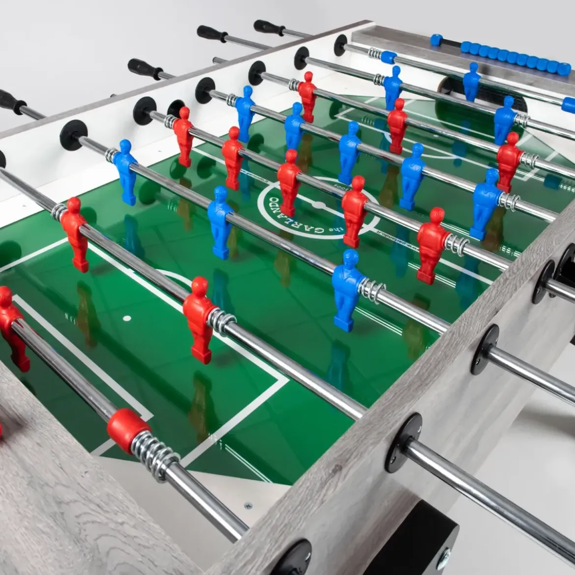 Calciobalilla Rovere Grigio Biliardino Gioco per Famiglia da Interno