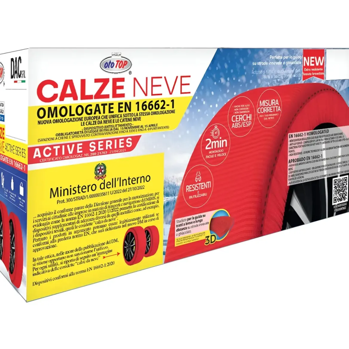 Calze da Neve per Auto Omologate Taglia XS Tessuto ad Alta Aderenza
