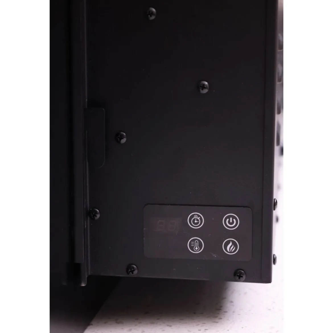 Caminetto Elettrico da Parete 180 cm con Fiamma Finta a Led 1500W