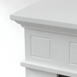 Camino a Bioetanolo 3,4 kW da Pavimento 1,2L Bianco in Legno MDF