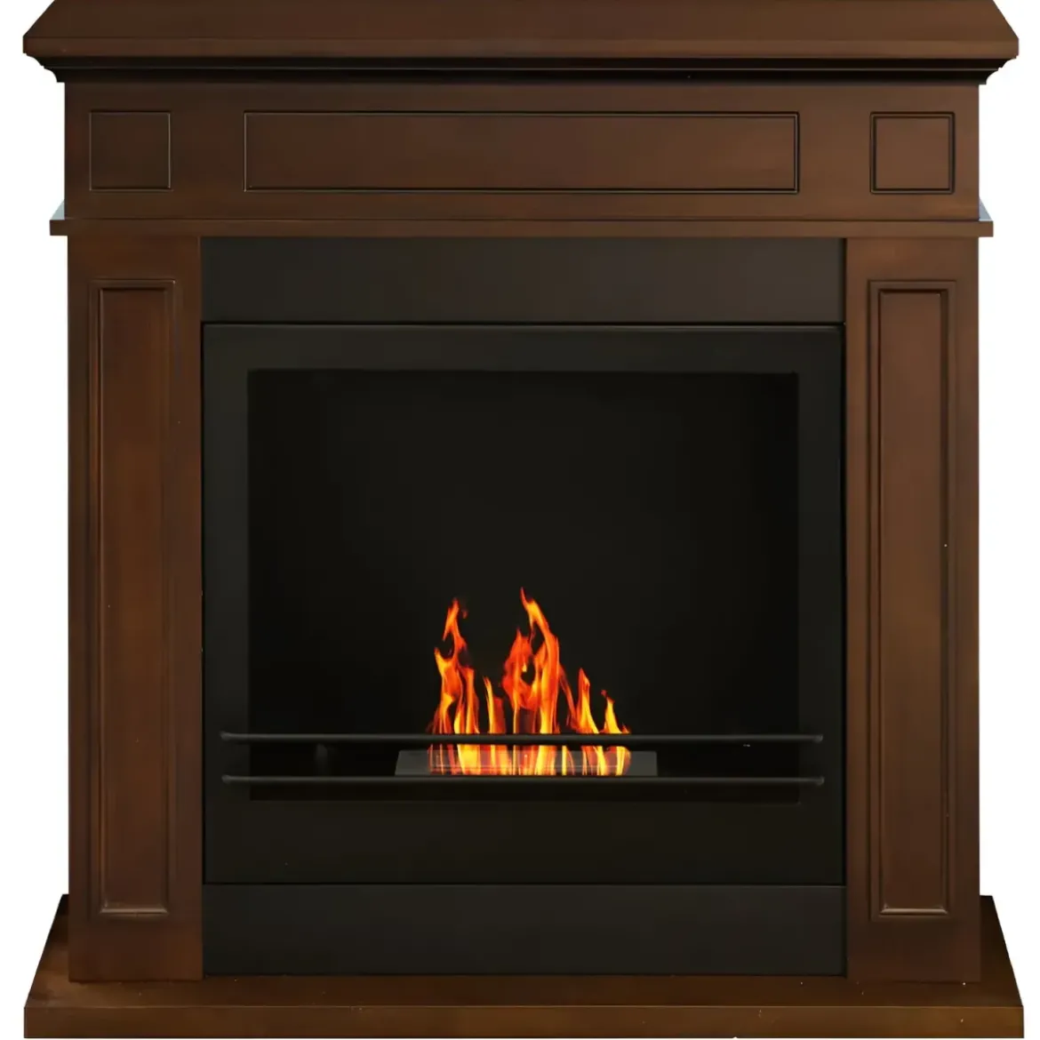 Camino a Bioetanolo 3,4 kW da Pavimento 1,2L Marrone in Legno MDF