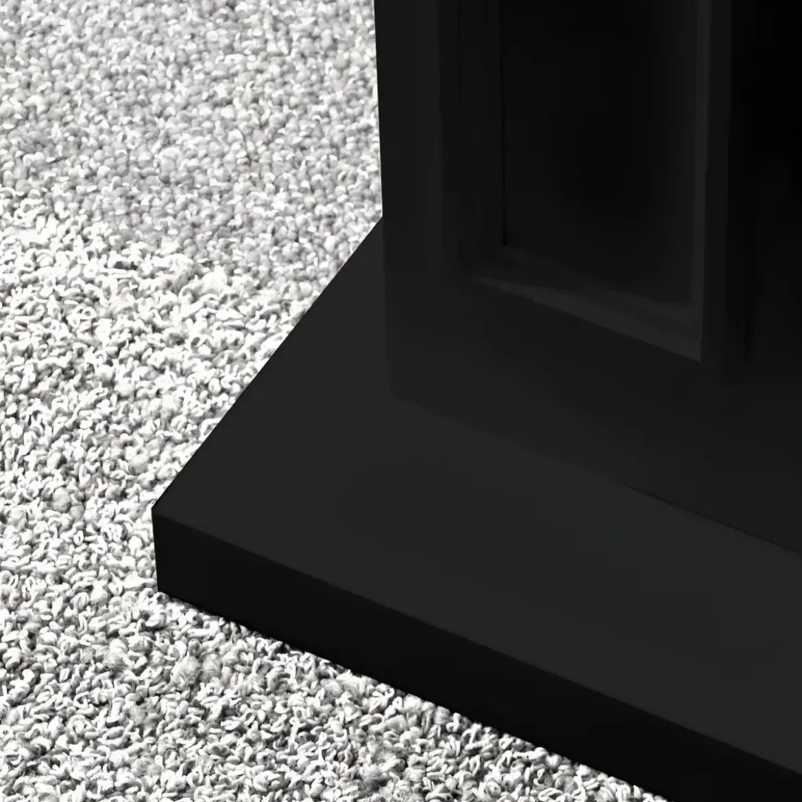 Camino a Bioetanolo 3,4 kW da Pavimento 1,2L Nero in Legno MDF