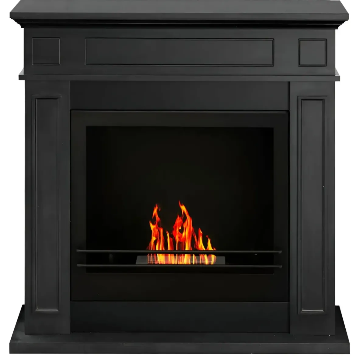 Camino a Bioetanolo 3,4 kW da Pavimento 1,2L Nero in Legno MDF
