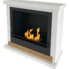 Camino a Bioetanolo 3,4 kW da Soggiorno 1,2L in Legno MDF Bianco