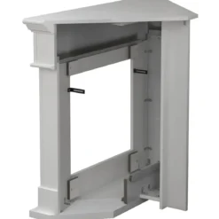 Camino a Bioetanolo 1,8L Angolare da Pavimento Bianco 3,4 kW Legno MDF