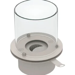 Camino a Bioetanolo 1,5L Corda Beige Cilindro Ø35 da Pavimento Moderno