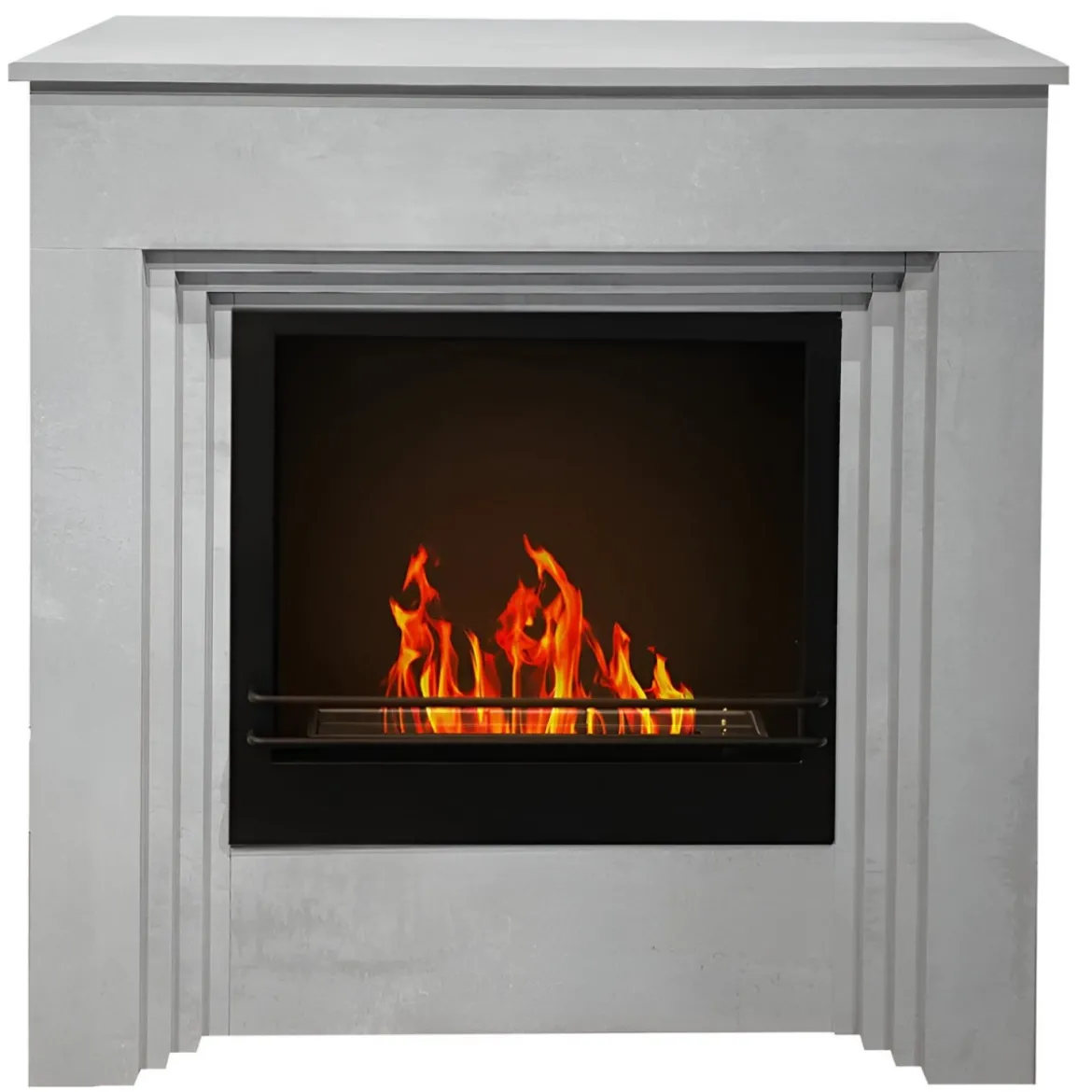 Camino a Bioetanolo 1,8L da Terra 3,4 kW Legno Effetto Cemento Moderno