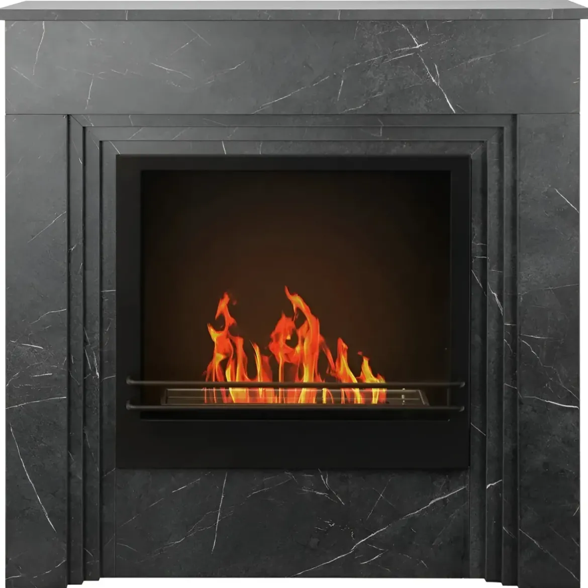 Camino a Bioetanolo 1,8L da Terra 3,4 kW in Legno Effetto Marmo Nero