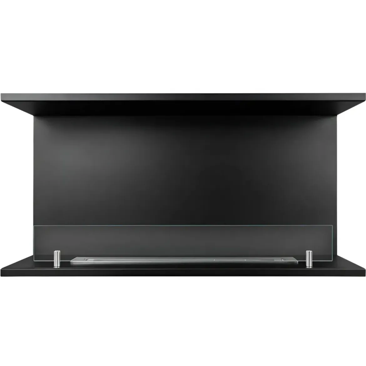 Camino a Bioetanolo Trifacciale da Incasso 90x45 cm 1,5L Nero 3kW
