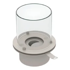 Camino Bioetanolo da Giardino 1,5L Grigio Ghisa da Pavimento 35x55 cm