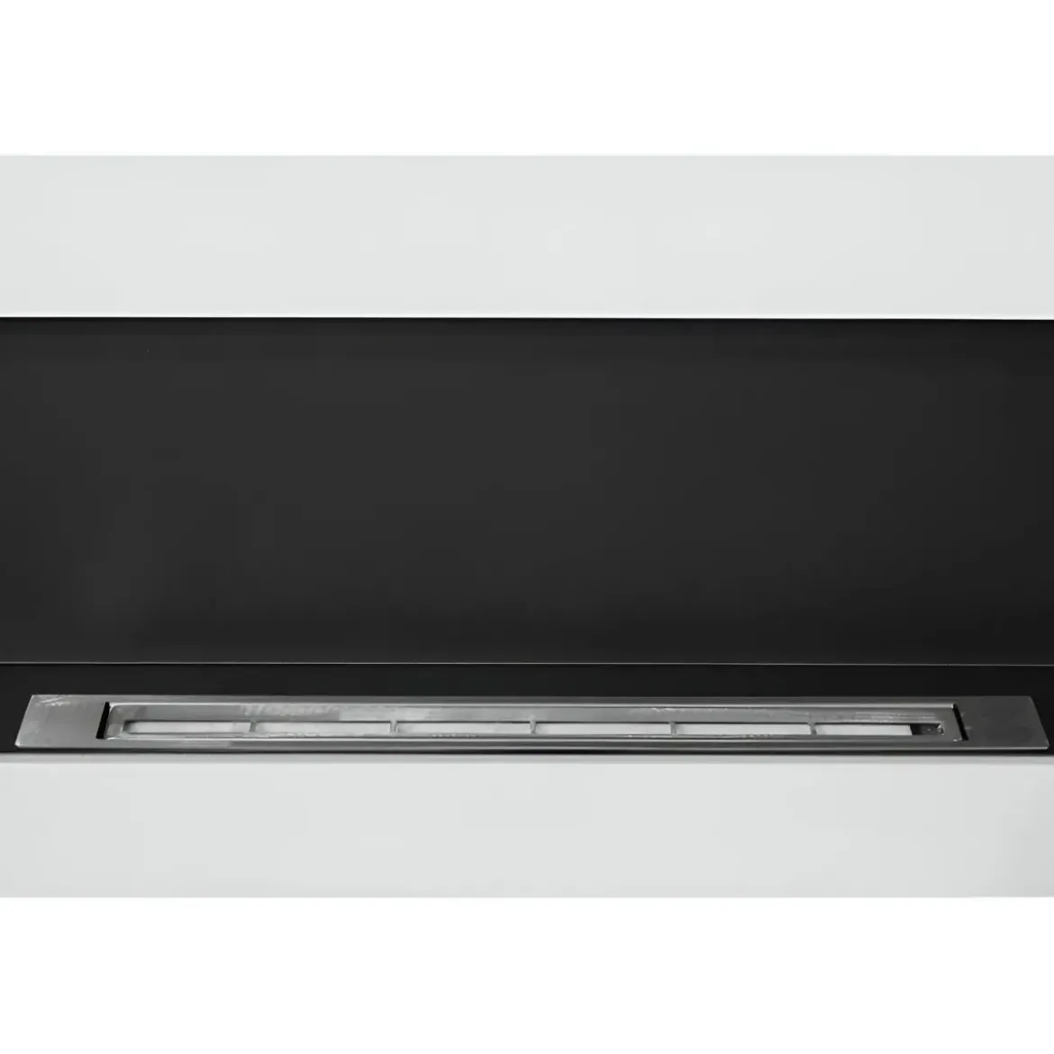 Camino Bioetanolo da Parete 2,5 KW Bianco Fiamma Reale Lana di Roccia
