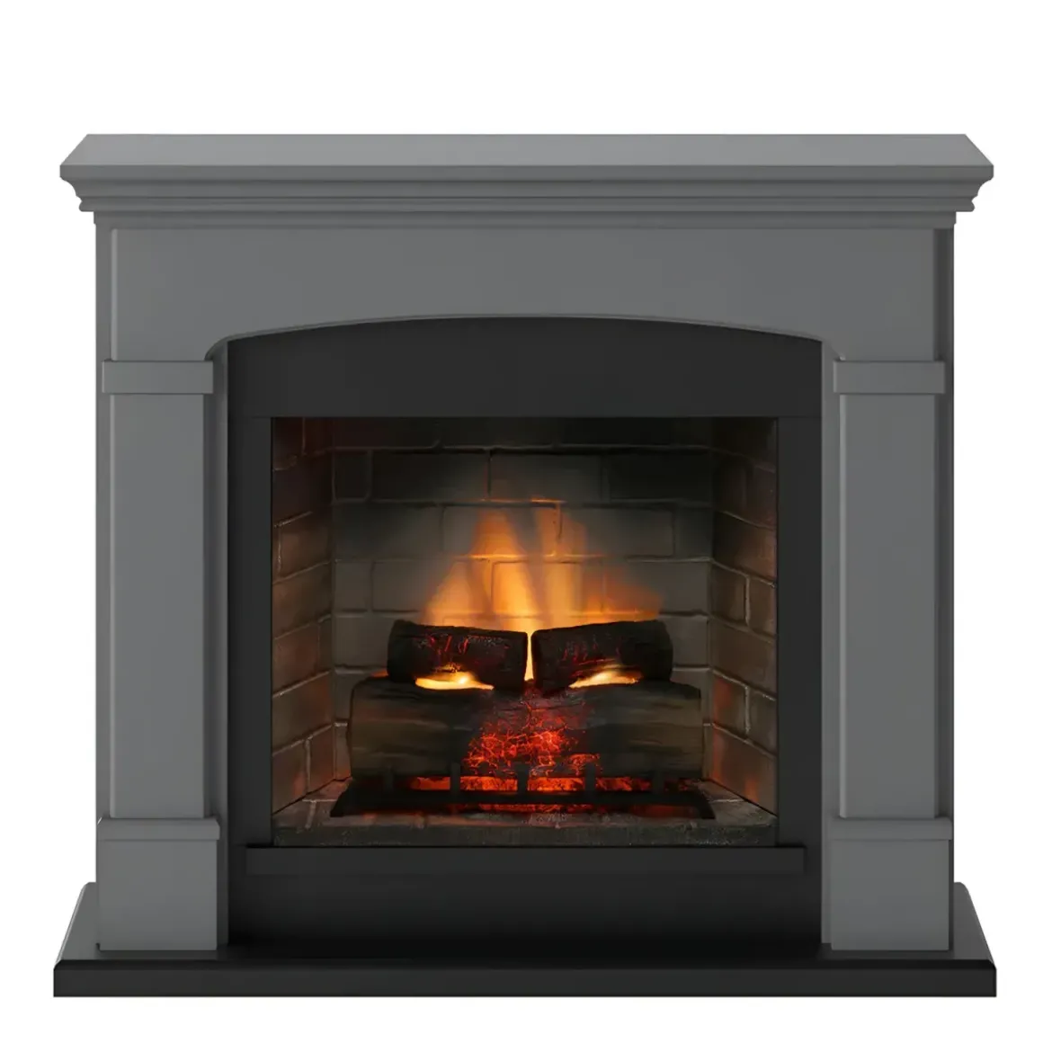 Camino Elettrico Tagu Helmi PowerFlame2 Grigio 1600W