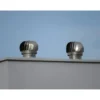 Camino Eolico Turbina Acciaio Inox 37x37 Aspiratore Comignolo Girevole
